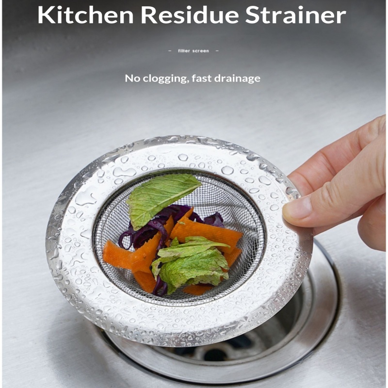 Commercial Kitchen Bin - Colador de fregadero de acero inoxidable,