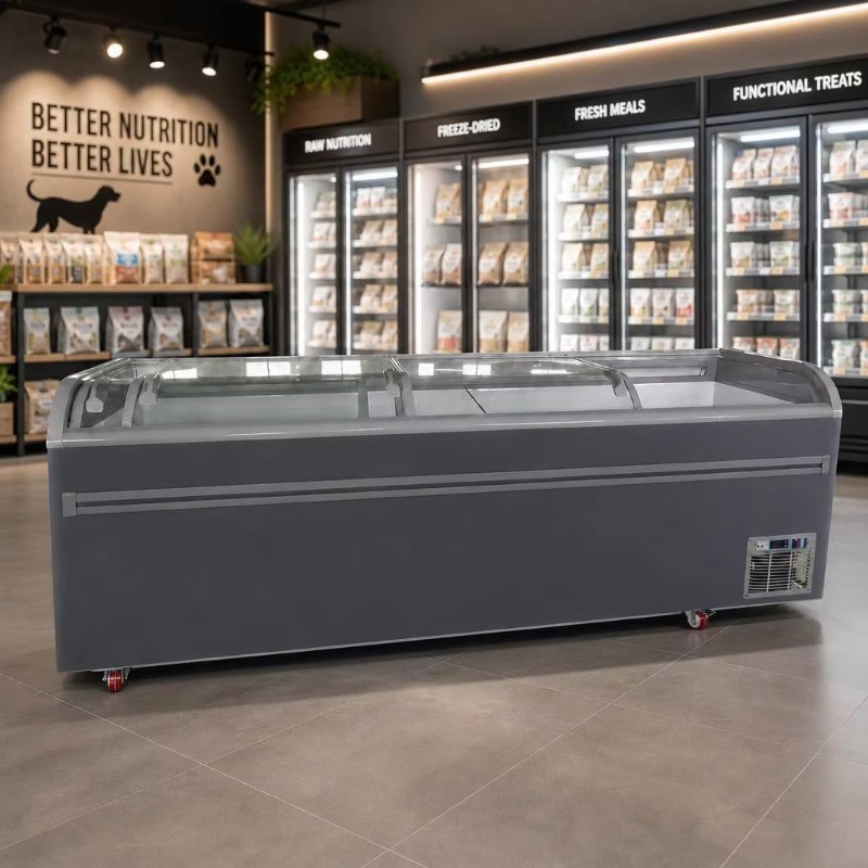 Commercial Chest Freezer - Congelador con tapa de cristal y