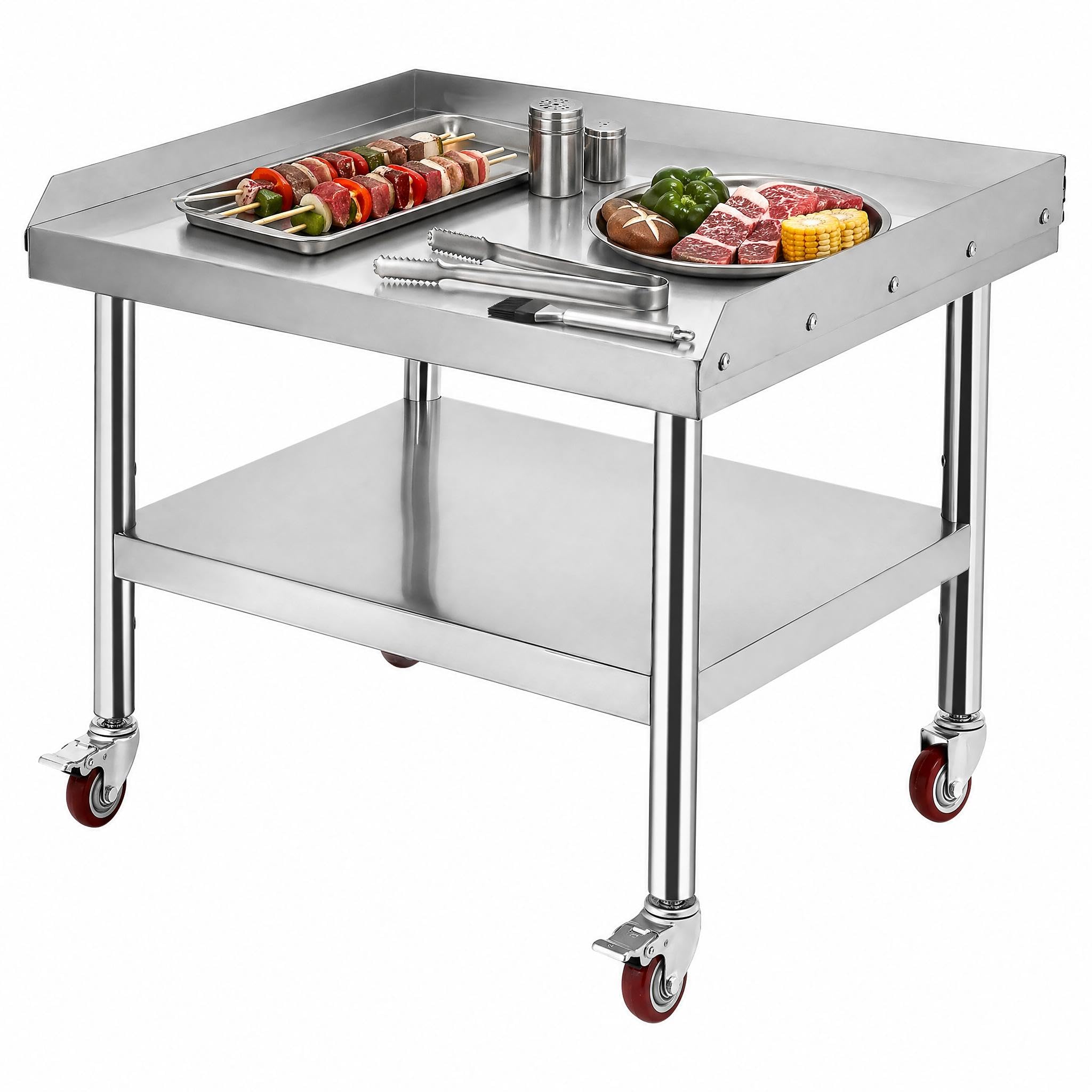 Mesa de trabajo de acero inoxi - Commercial Kitchen Worktops reseña y precio